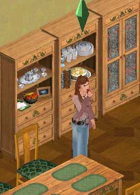 hutch with apple
